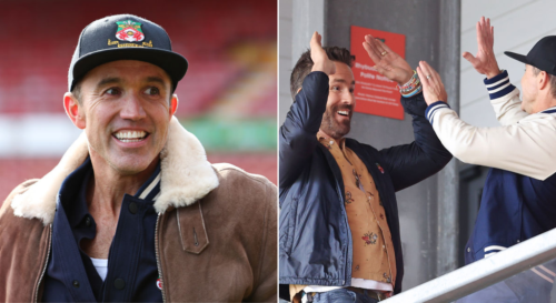Ryan Reynolds and Rob McElhenney celebrate first promotion as Wrexham owners