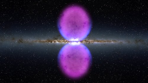 Two Bizarre Bubbles Sandwich The Milky Way Galaxy. What Are They?
