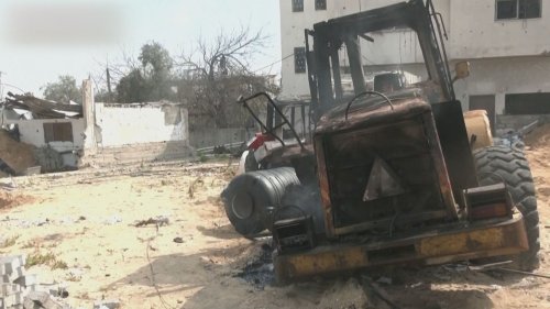 Israeli warplanes destroy heavy machinery critical for rescue efforts in Beit Lahiya