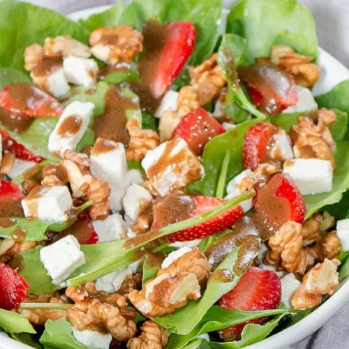 This Spinach Strawberry Salad surprised me!