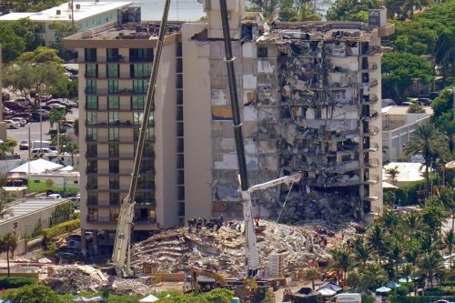 Building Partially Collapses Near Miami Beach