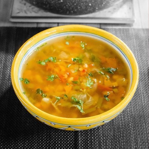 This is a Vegetarian version of the popular Moroccan Lentil Soup