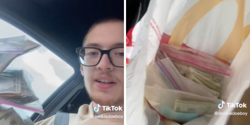 A McDonald's Customer Got A Bag Of Money Instead Of His Food & It Was A Lot
