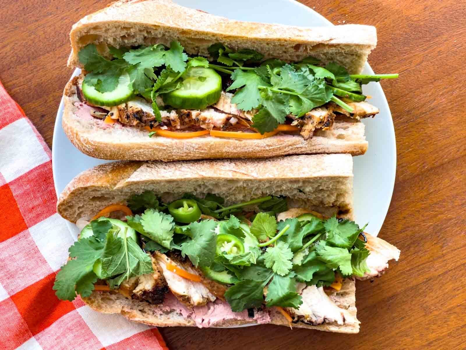 Homemade Bánh Mi Sandwich - Crunchy and Delicious