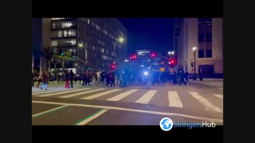 US: Protest Begins In Los Angeles After Memphis Police Release Of Tyre Nichols Footage