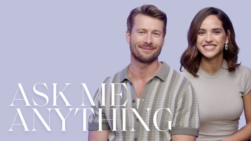 Glen Powell & Adria Arjona Share Their Most Embarrassing On-Set Moment | Ask Me Anything | ELLE