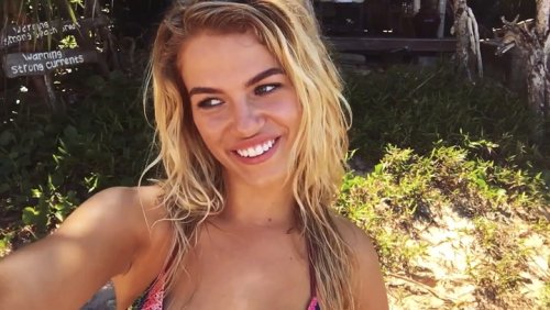 Swimsuit in the Wild: Hailey Clauson and the Water Buffalos