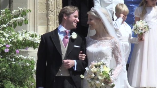 Thomas Kingston smiles lovingly at Lady Gabriella Windsor in resurfaced wedding video following sudden death