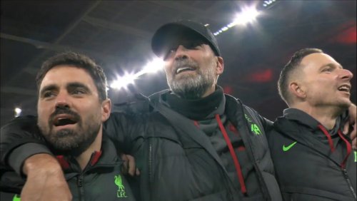 Klopp joins Liverpool team to sing ‘You’ll Never Walk Alone’ after Carabao Cup win