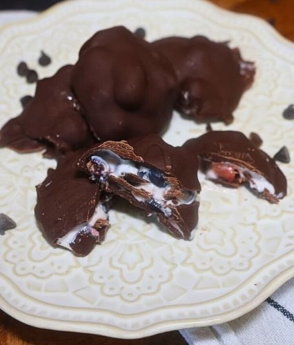Healthy frozen yogurt fruit clusters everyone will love