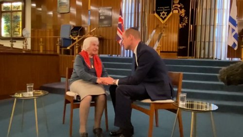 Prince William’s touching response to Holocaust survivor after she asks about wife Kate