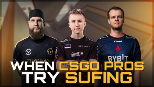 When CSGO PROS try SURFING