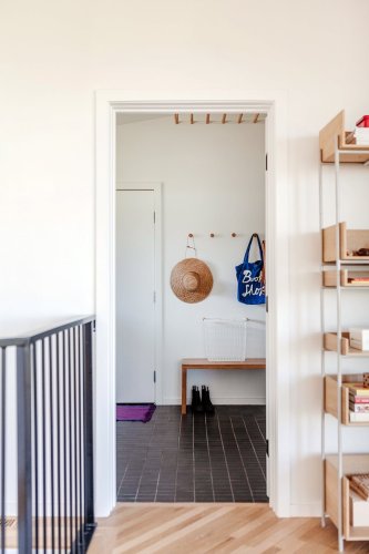This Utah family's laundry room is clever with its ceiling drying rack