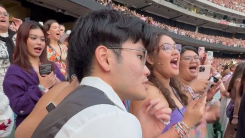 Solo attendee at Taylor Swift's concert steals the show with surprise proposal