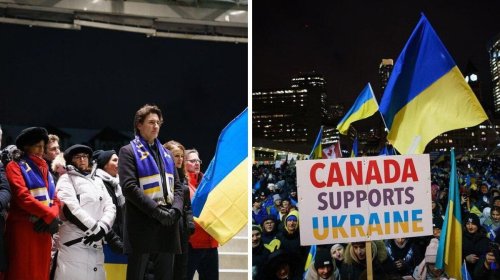 Justin Trudeau Stopped His Speech At A Rally For Ukraine To Yell At A Heckler