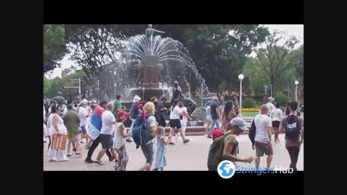 Situation After the Anti-Vax March at Hyde Park in Sydney, Australia 2