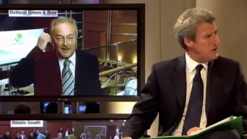 George Galloway storms off Jeremy Paxman interview during heated 2005 General Election night: ‘Don’t try and threaten me