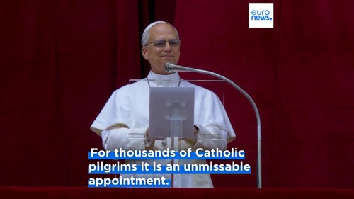 Pope Leo XIV calls for peace in Ukraine and Gaza in first blessing as pontiff