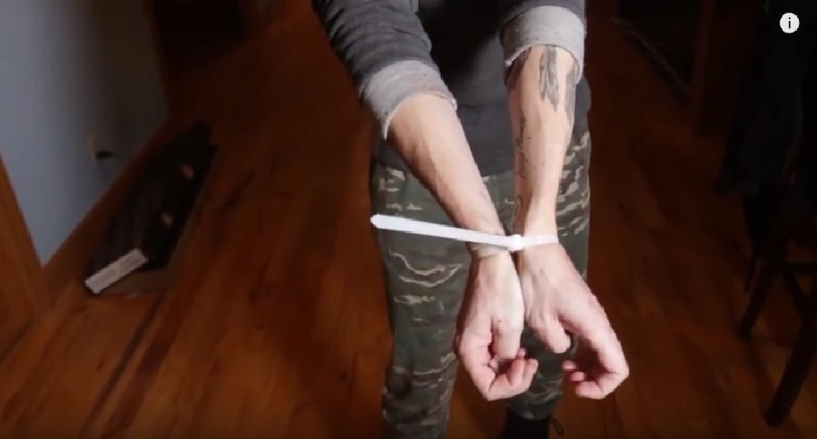 How to break free from handcuff zip ties with this simple technique