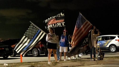 Trump supporters hit streets in Mar-a-Lago after former president indicted