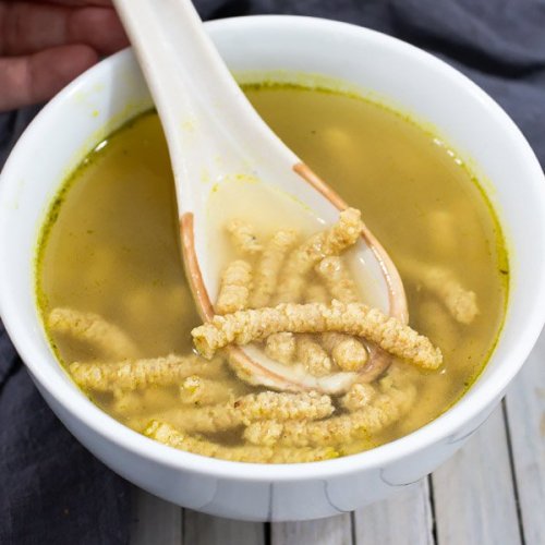 An Italian soup made with Lemon Breadcrumbs Pasta