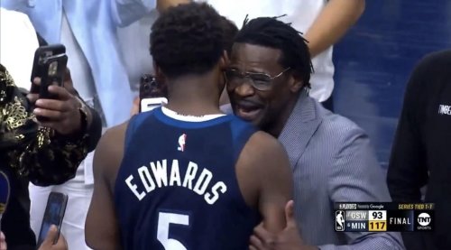 The kiss that shocked the NBA fans (and Anthony Edwards) 