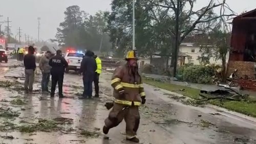 Video shows severe damage after tornado touches down in Louisiana