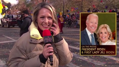 Joe Biden dogged by technical problems in awkward Macy’s Thanksgiving Day Parade call
