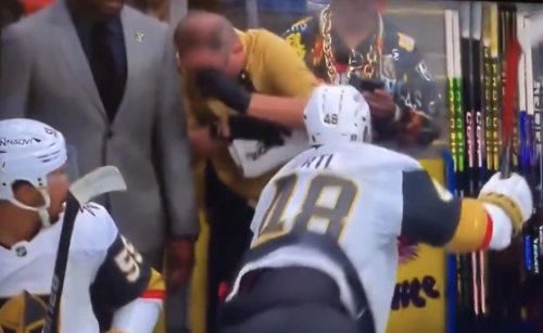 Watch: NHL player throws tantrum, smacks his trainer right in the head
