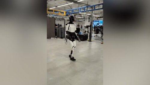 Tesla’s Optimus robot takes stroll around lab in new video shared by Elon Musk