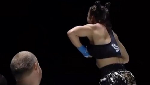 Viral female fighter who flashed the crowd is the latest overnight OnlyFans star