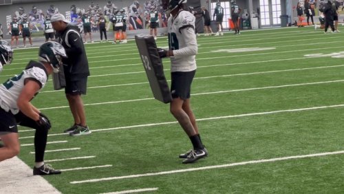 Eagles individual drills on June 8, 2023
