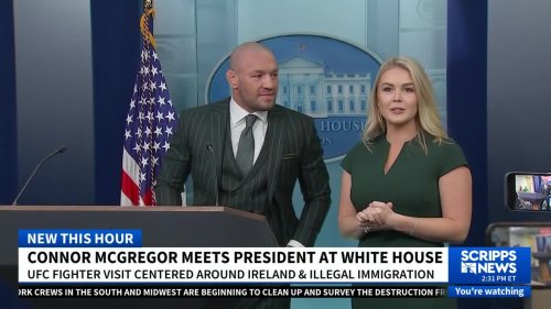 Controversial MMA star Conor McGregor warns Ireland is 'losing its Irishness' in White House visit