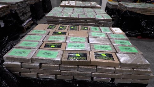 Watch ‘largest-ever’ drugs bust as £450m of cocaine found in bananas