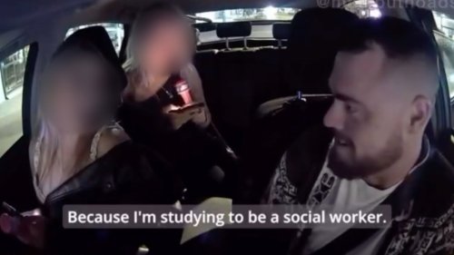 Moment Uber driver points out major flaw in university student's career plan