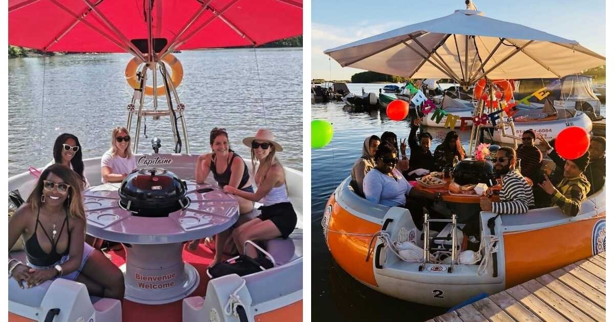 You Can Rent 'BBQ Donuts' Near Montreal To Spend A Summer Day Floating Away