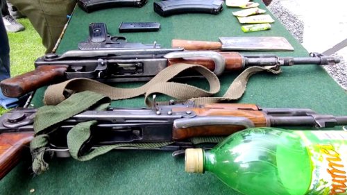 Heavy exchange of fire lasts two hours as Indian Army neutralise terrorists, recover massive arms cache