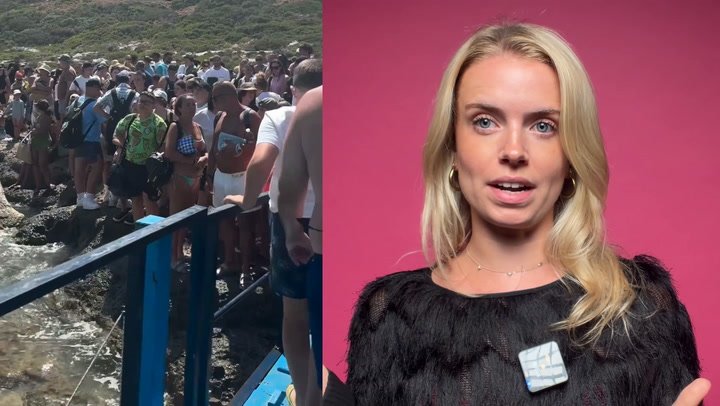 Picturesque Greek beach dubbed ‘hell on earth’ after being overrun by mass of tourists