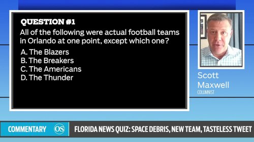 Florida News Quiz: Space debris, tasteless tweet, new football team