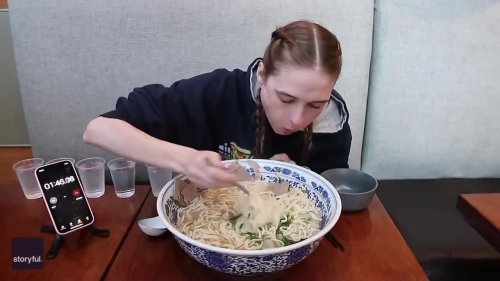 Auckland Woman First to Conquer Restaurant's 'Giant Ramen' Challenge