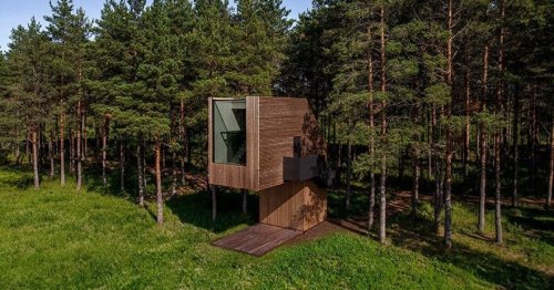 Estonian treehouse turns tiny trends on their head