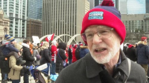 Canadians rally to protest Trump's tariffs, annexation threats