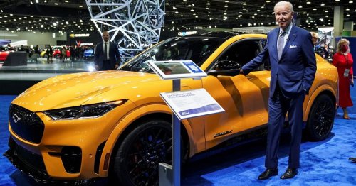 Biden Touts Labor Unions, Has Some Odd Moments at Detroit Auto Show