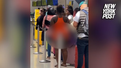 Seemingly half-naked woman strolls through Florida airport: 'This ain't right'
