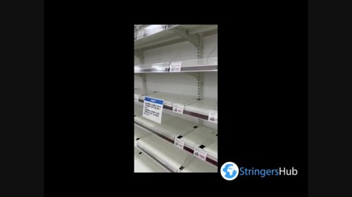 Japan: Empty Supermarket Shelves As Typhoon Hinnamnor Brushes Okinawa 2