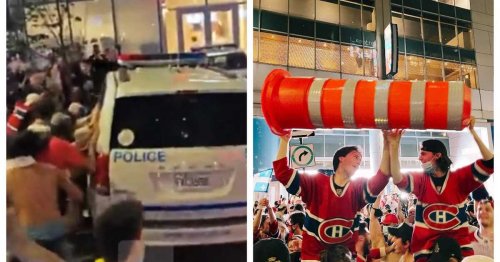 Habs Fans Went Wild In Downtown Montreal After Last Night's Victory (VIDEOS)