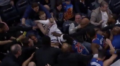 Pistons and Timberwolves clash in wild fight, ending with seven ejections 