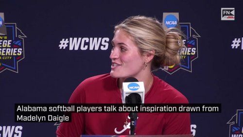 Alabama softball players talk about inspiration drawn from Madelyn Daigle