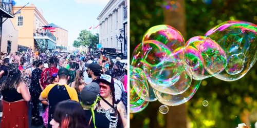 New Orleans has full-on bubble protest to defend bar's bubble machine