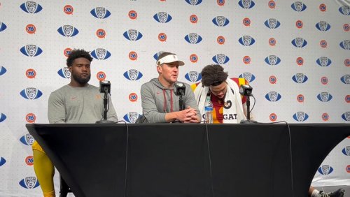 Lincoln Riley, Caleb Williams discuss USC's 47-24 Pac-12 title game defeat to Utah